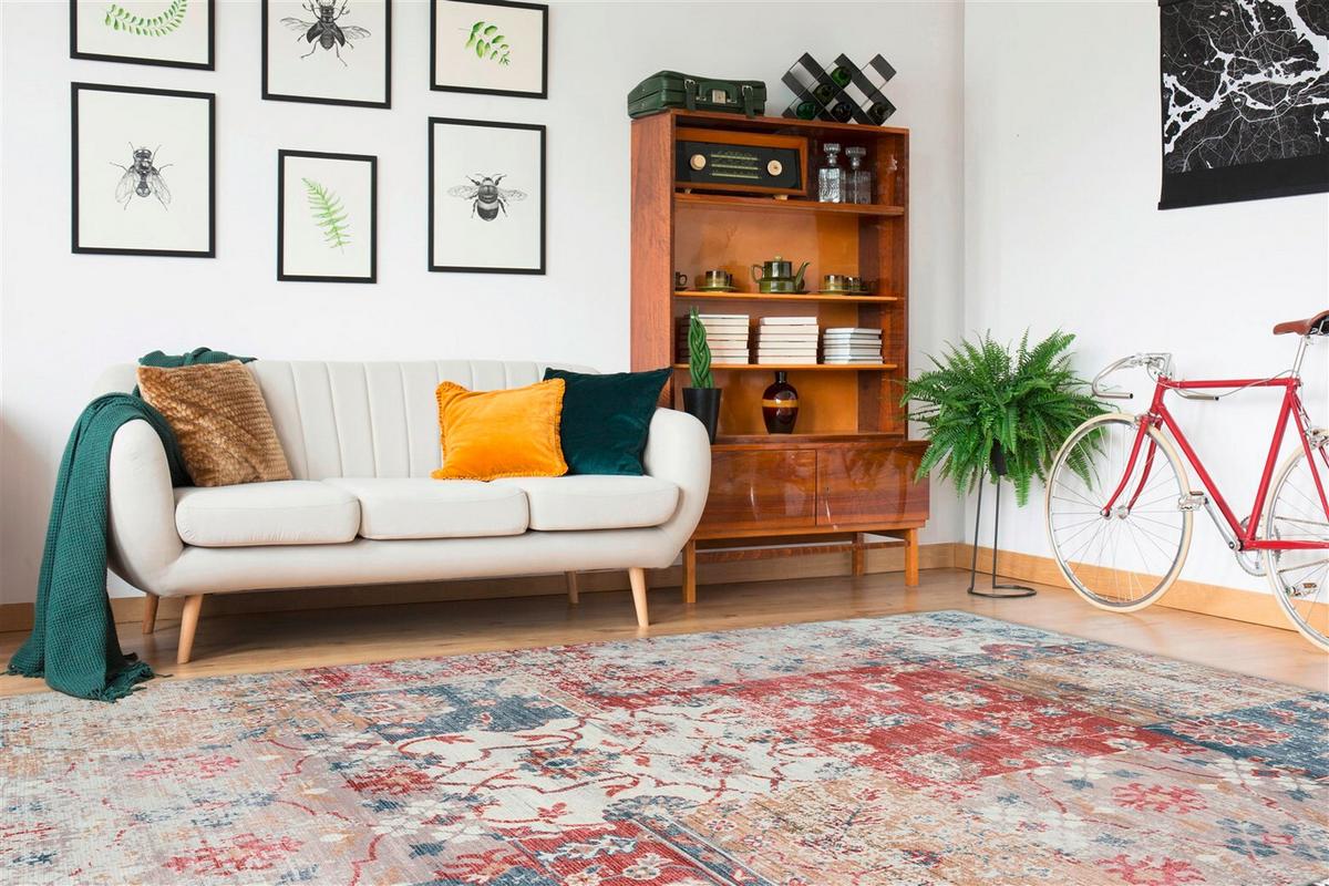 FLACHWEBETEPPICH INDIANA 500 MULTI - Multicolor, Konventionell, Textil (120/170cm) - Kayoom