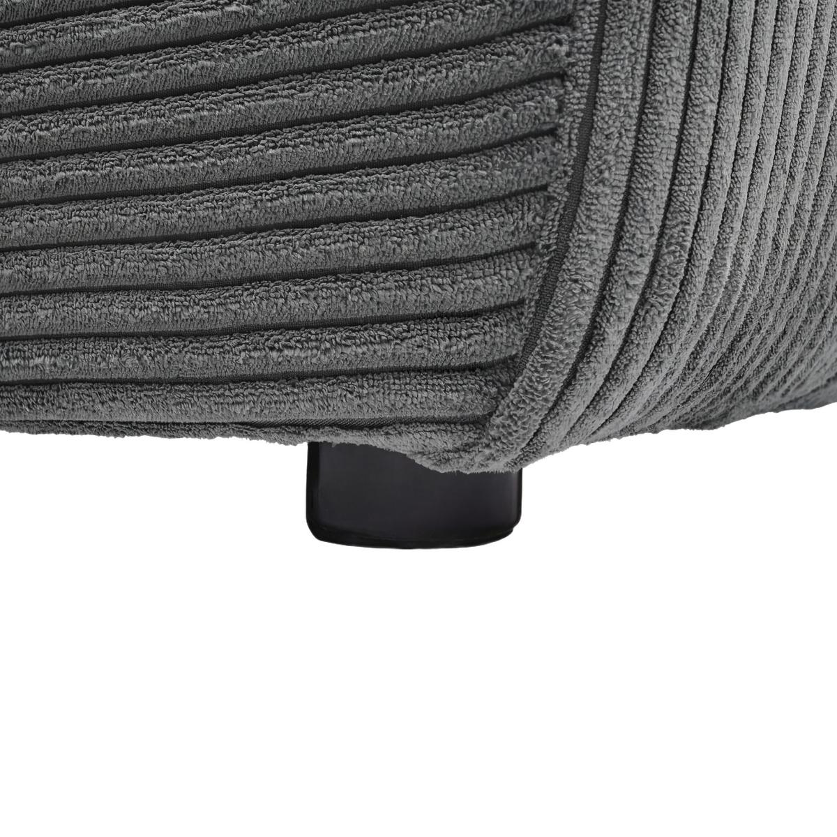 Coltar DAVE -BEST PRICE - gri închis, Modern, textil (227/92/146cm) - Best Price