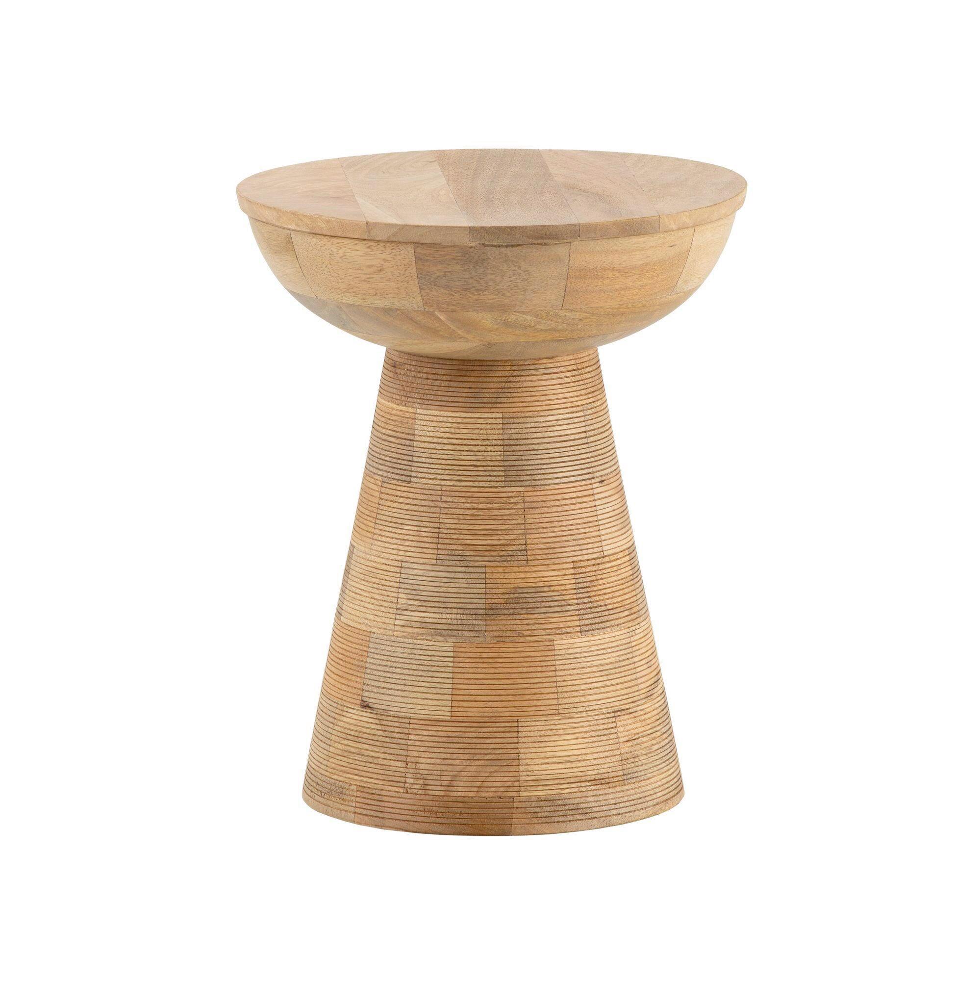 Beistelltisch Echtholz - Braun, Design, Holz (37cm) - Livetastic