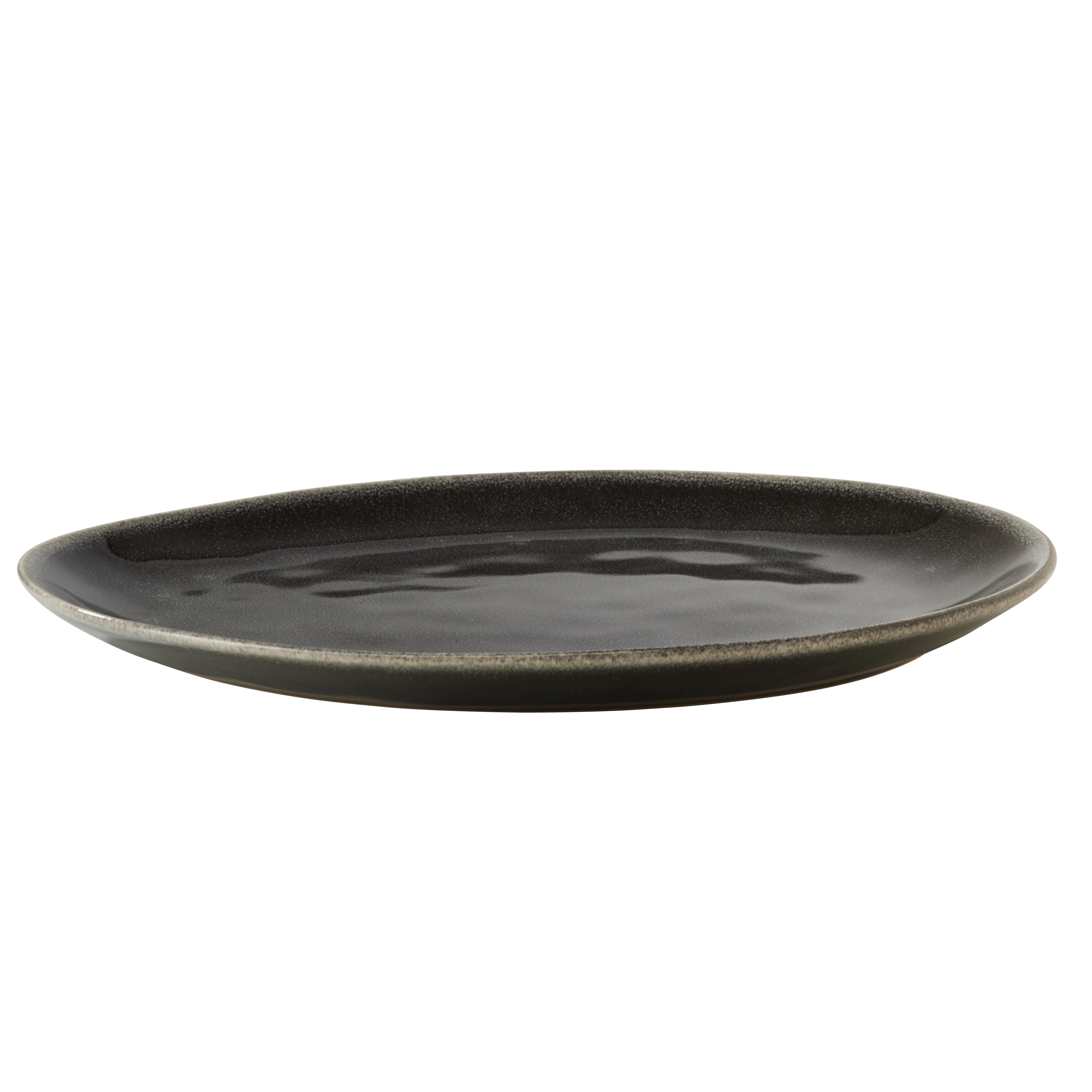 MATTALLRIK SINDRI - svart, Modern, keramik (28,5/2,5/24cm)
