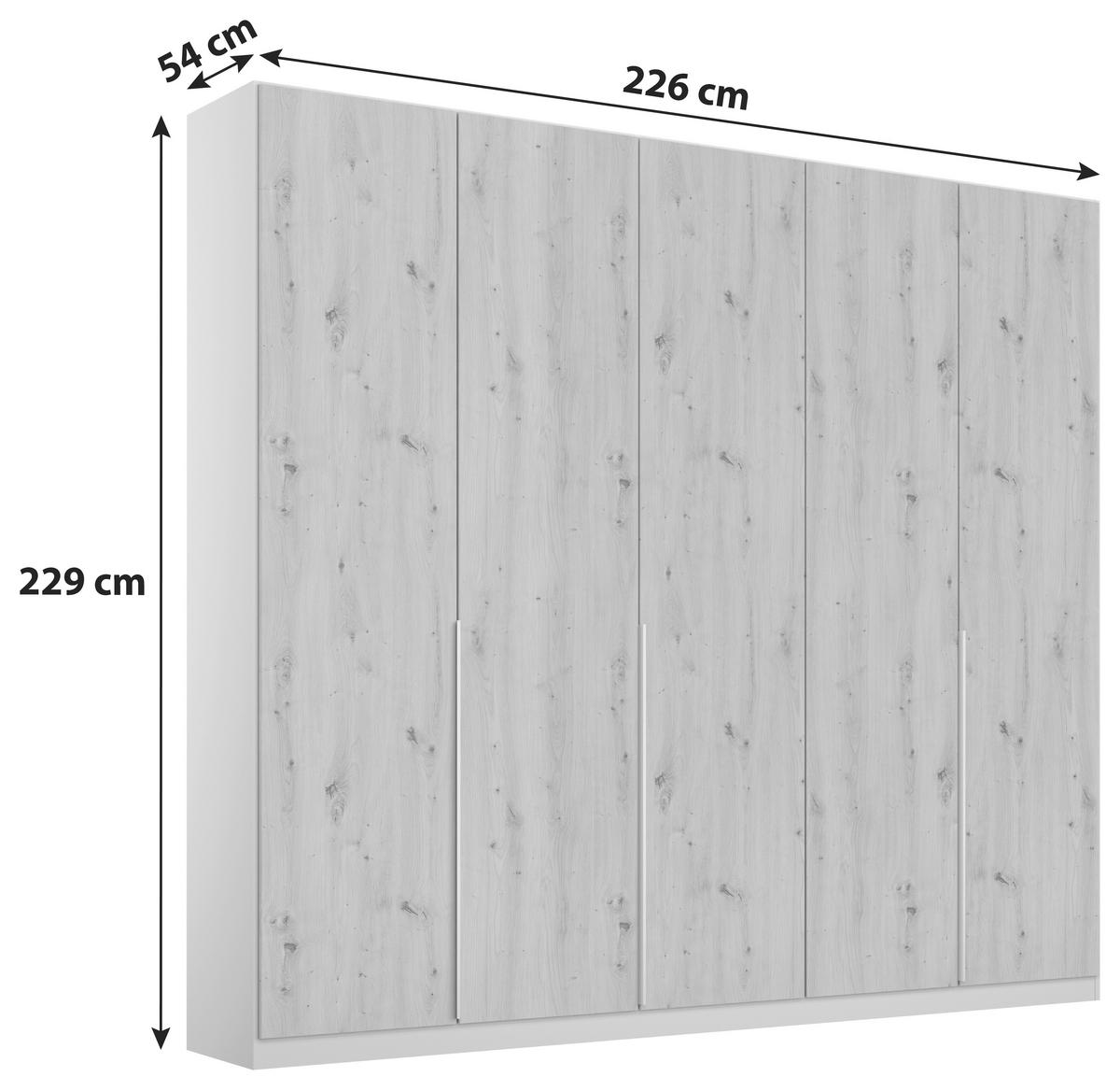 Ormar S Klasičnim Vratima Alabama - hrast Artisan/svijetlo siva, Moderno, drvni materijal (226/229/54cm) - Modern Living