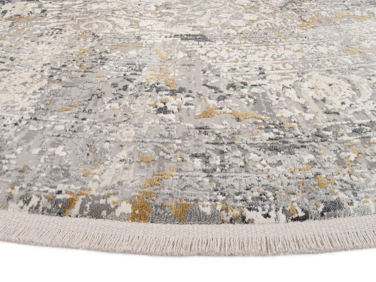 Webteppich Avignon Multicolor Ø ca. 240cm - Dunkelgrau/Hellgrau, Design, Textil (240cm) - Dieter Knoll