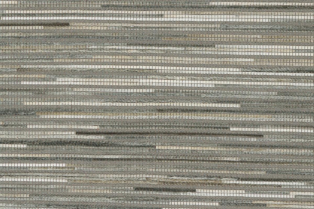 Flachwebeteppich Wild 8023 Hellgrau 170 X 240 - Hellgrau, Basics, Leder/Textil (170/240cm) - Kayoom