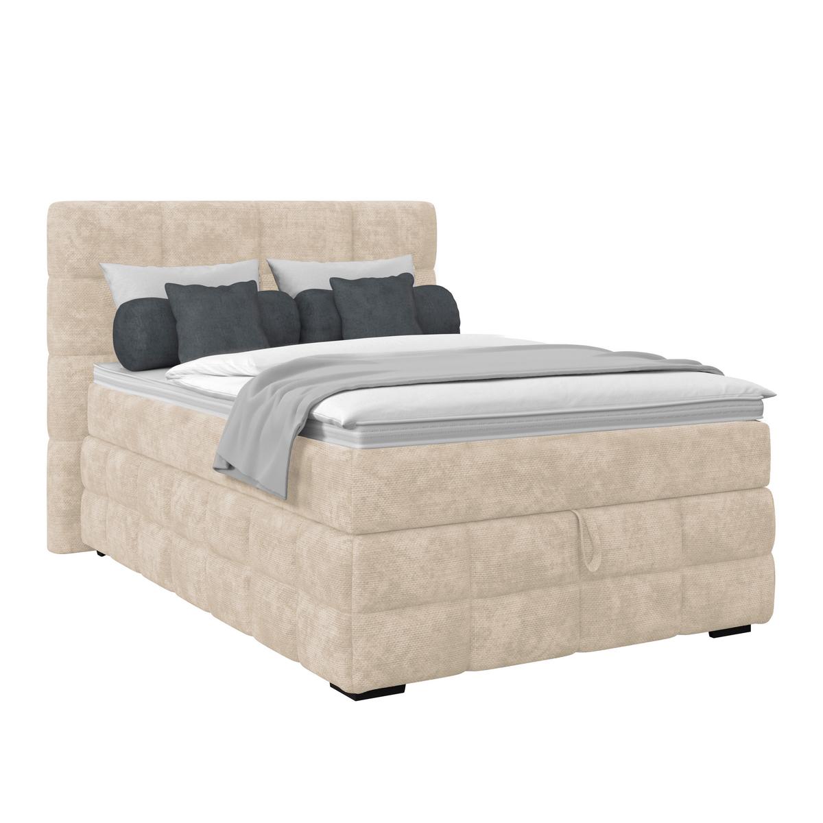 PAT BOX VEGA - alb/verde, Trend, lemn/textil (140/200cm) - Modern Living