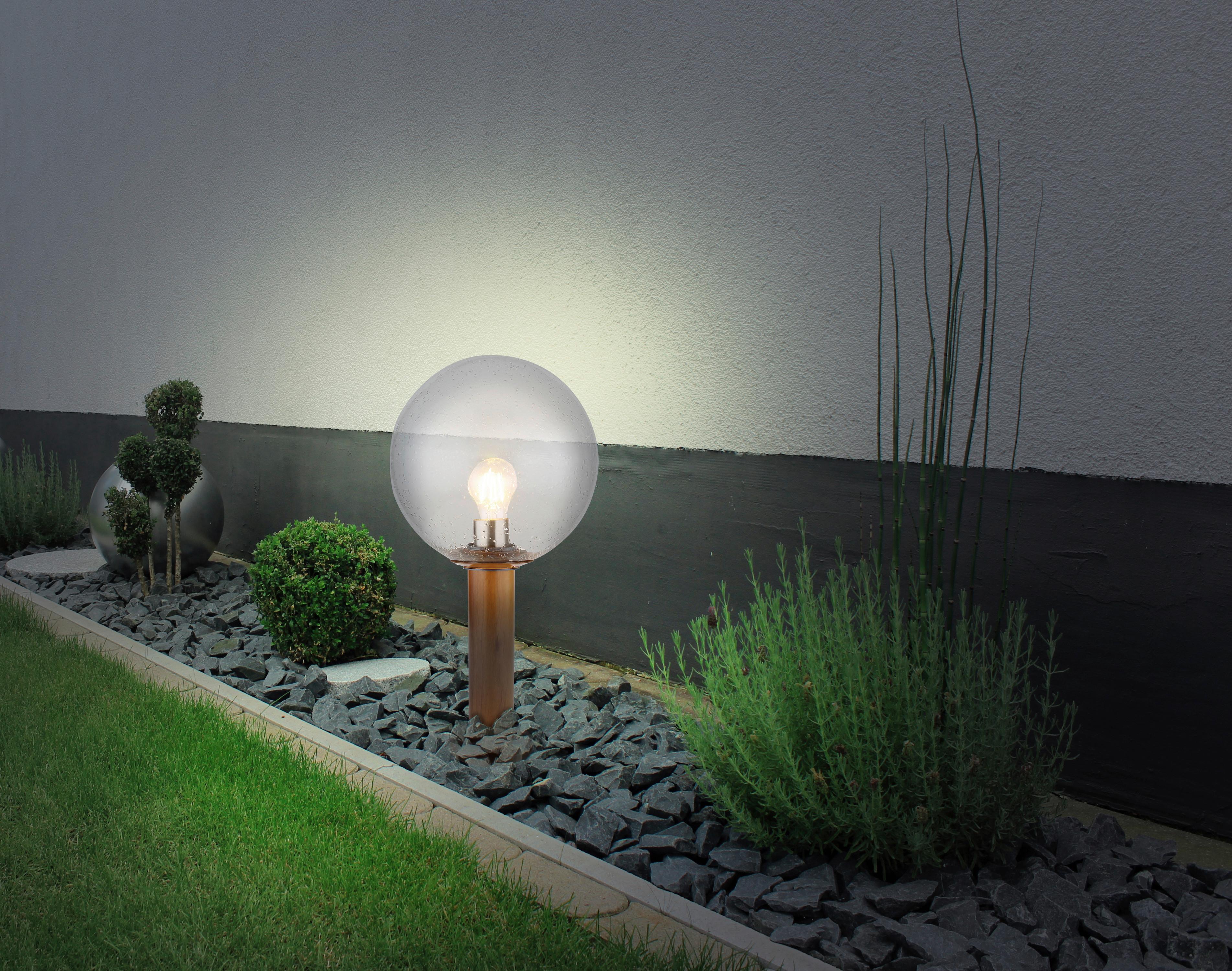 WEGELEUCHTE OSSY - Klar/Naturfarben, Basics, Glas/Metall (25/50cm) - Globo