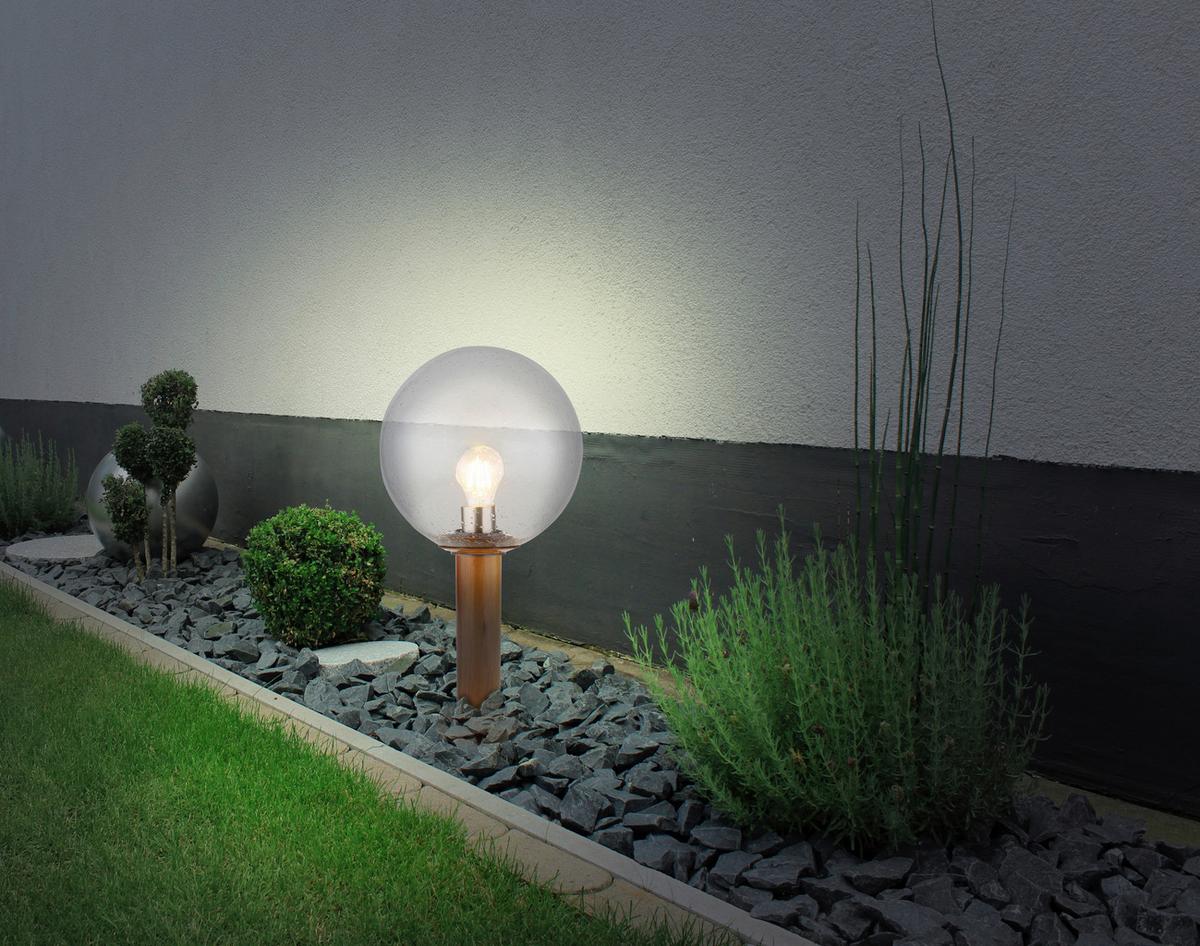 WEGELEUCHTE OSSY - Klar/Naturfarben, Basics, Glas/Metall (25/50cm) - Globo