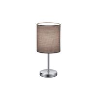 LAMPA STOŁOWA JIM *SBB* - szary/kolor chromowy, Basics, metal/tkanina (13/28,5cm) - Boxxx
