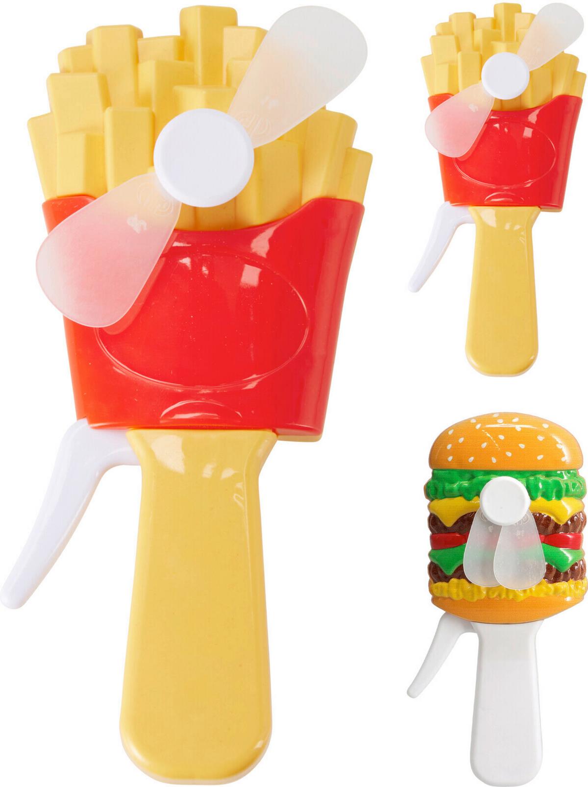 Kézi Ventilátor Food - többszínű, műanyag (6,5/14/1,5cm)