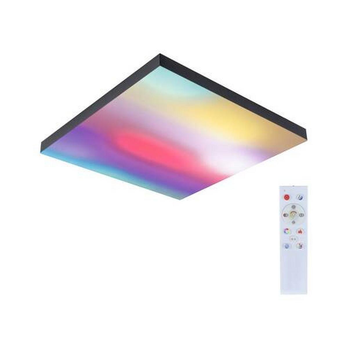LED-Paneel Velora Rainbow in Schwarz max. 19 Watt - Schwarz, Basics, Metall (45/45/6,4cm) - Paulmann