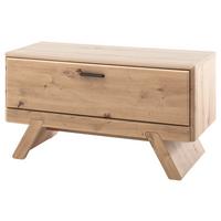 Előszobapad Calais - tölgyfa színű/antracit, Modern, faalapú anyag/fém (89/47/39cm) - Premium Living