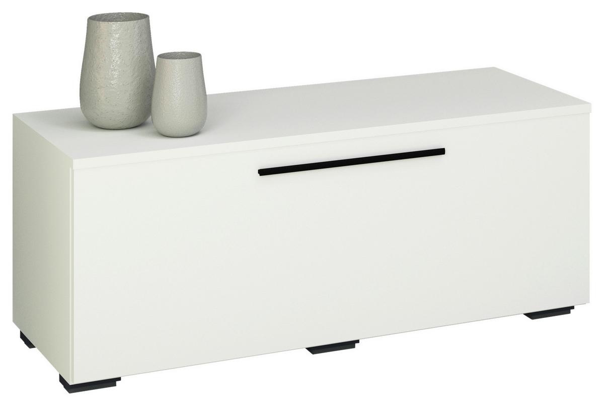 Nizka Omarica Arila, Bela - črna/bela, Moderno, kovina/umetna masa (95/39/40cm) - MID.YOU