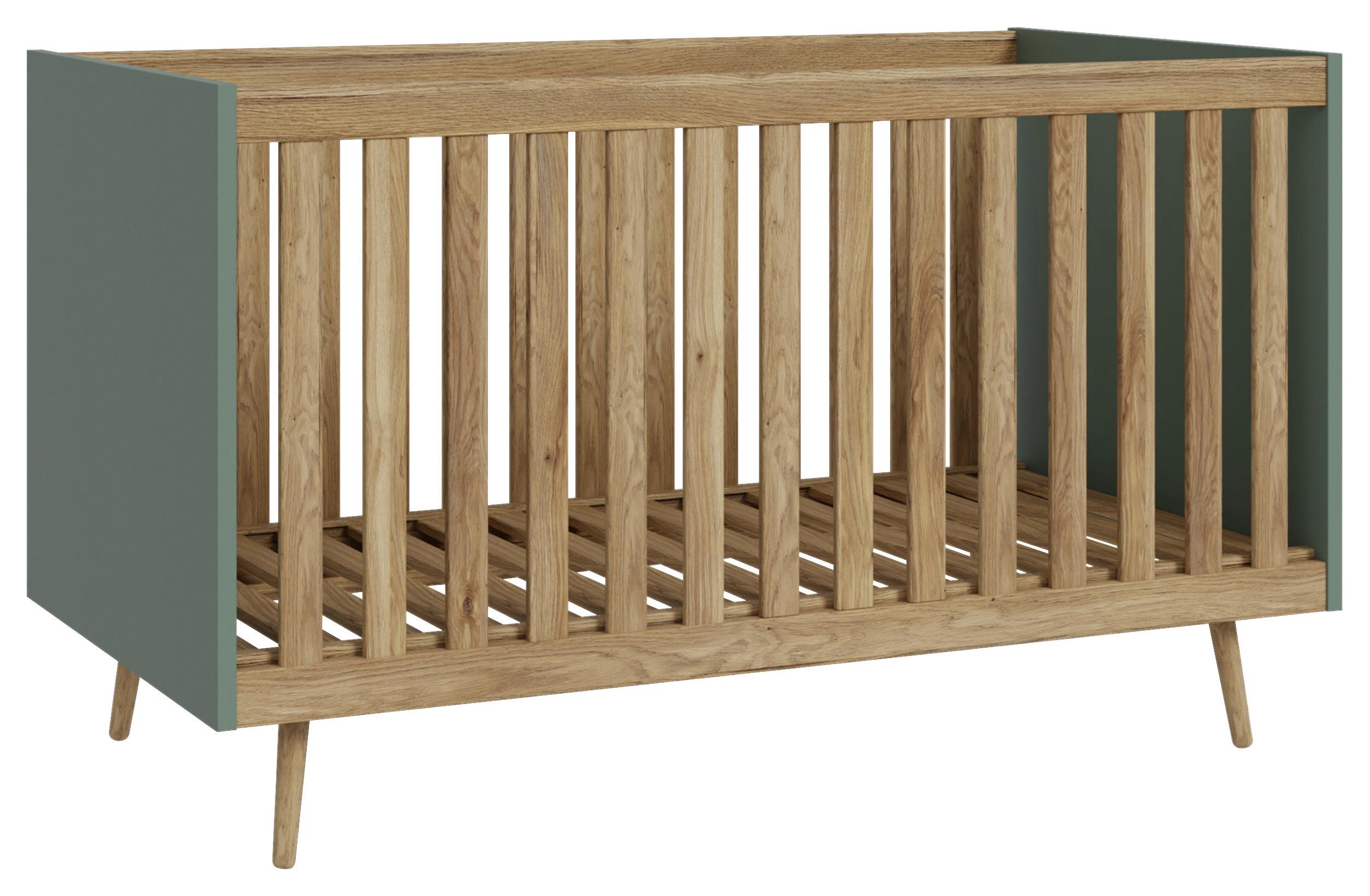 Dječiji Krevetić Whenua - boje hrasta/boje kadulje, Moderno, drvni materijal (76,5/86/144,4cm) - Mömax