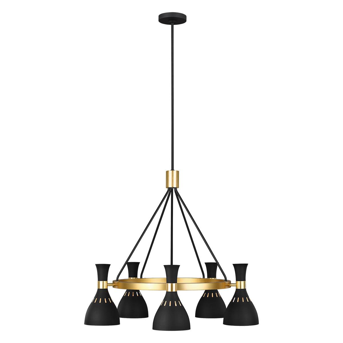 Luster Joan Fe-Joan5-Mb - boje mjeda/crna, Konvencionalno, metal (81.3/89.3 cm) - Elstead Lighting