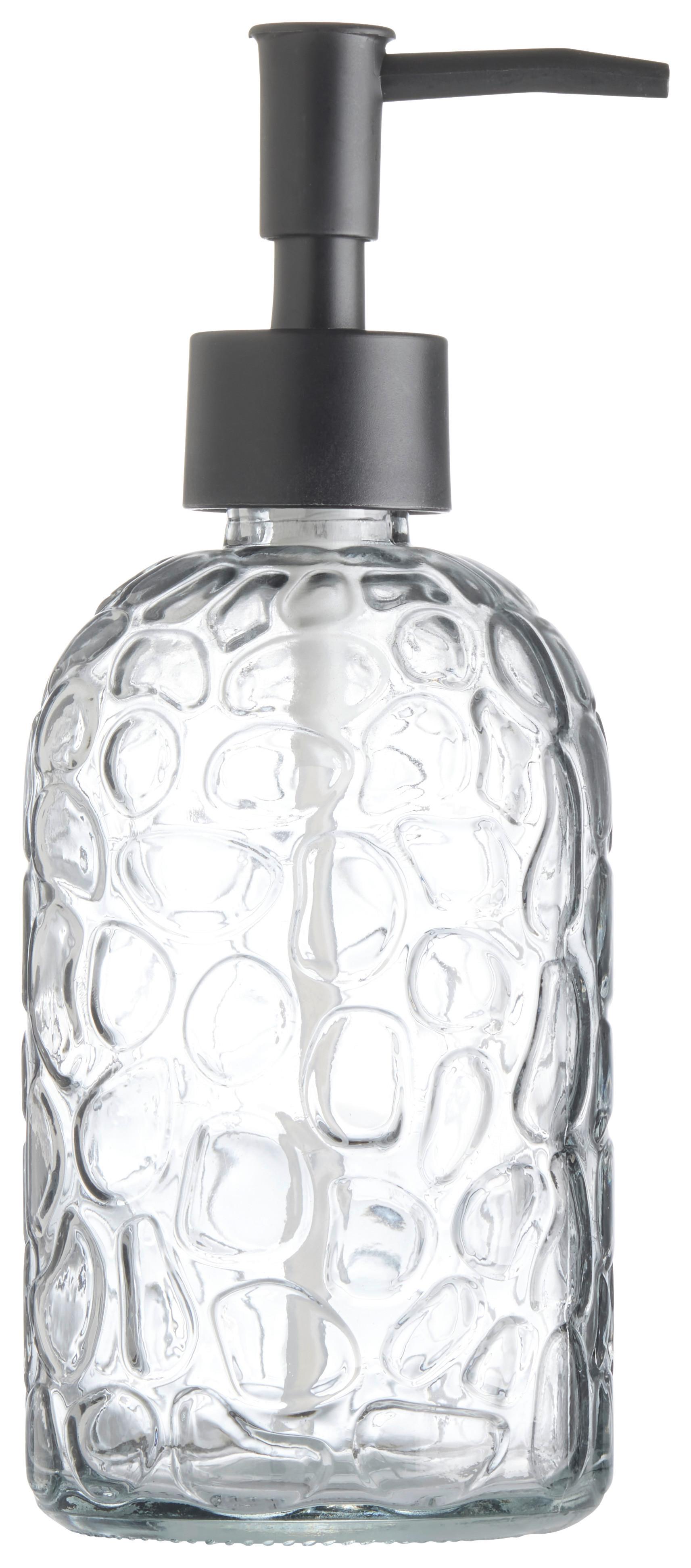 ZEEPDISPENSER CHARLOTTE - Klaar/Lichtgrijs, Konventionell, Kunststof/Glas (7,8/19cm) - Mömax