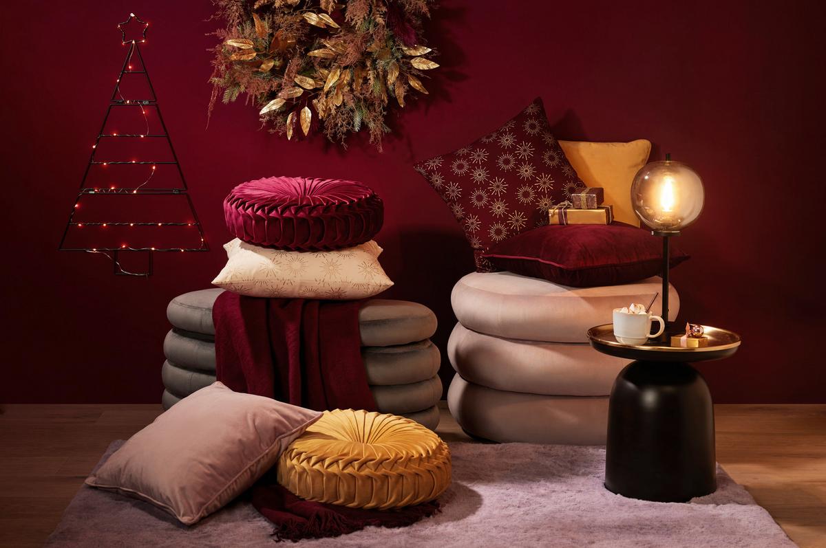 Led-díszlámpa Alain - fekete, Konventionell, fém (48/82cm) - Premium Living
