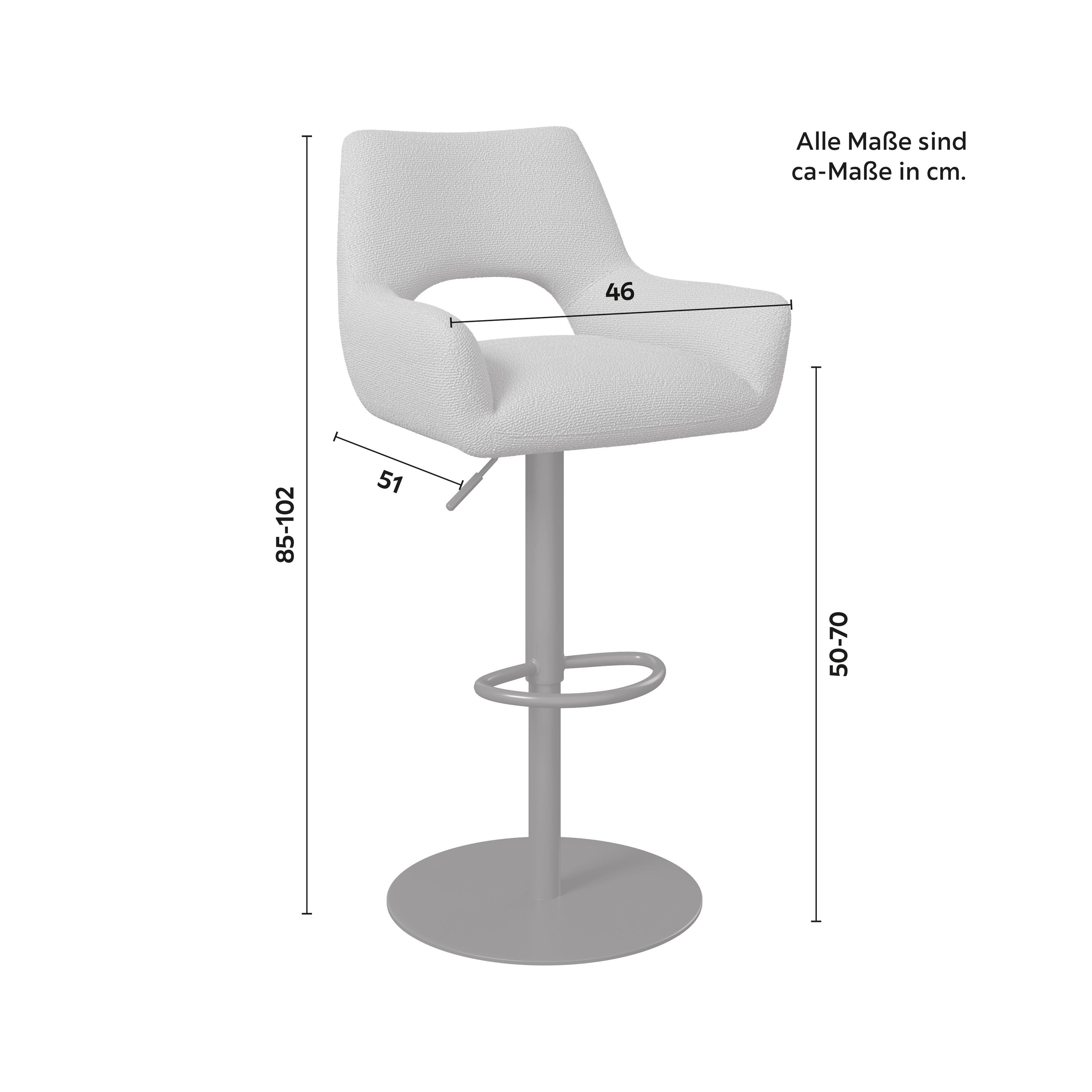 BARPALL TAMI - svart/cremefärgad, Modern, metall/trä (46/107/51cm) - Bessagi Home