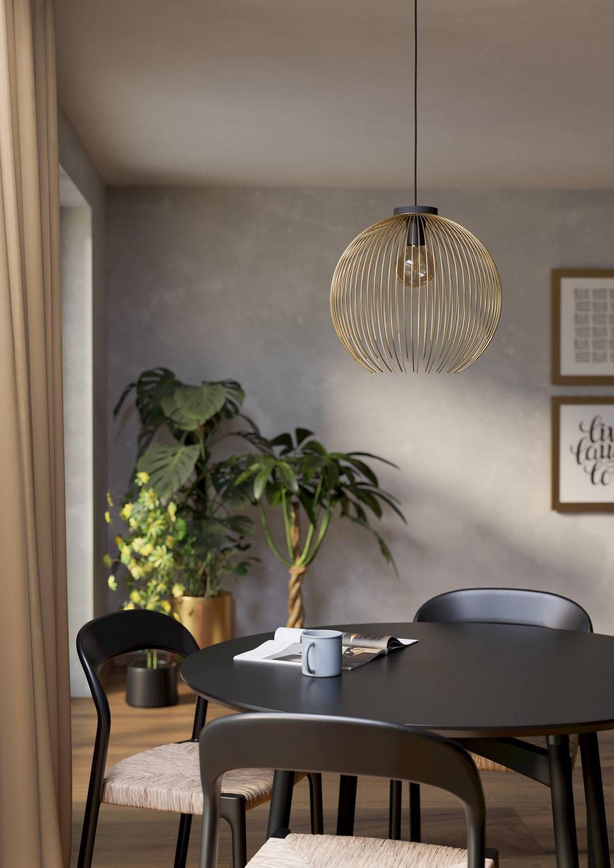 LAMPA WISZĄCA 901003 VENEZUELA - kolor złoty, Basics, metal (40/110cm) - Eglo