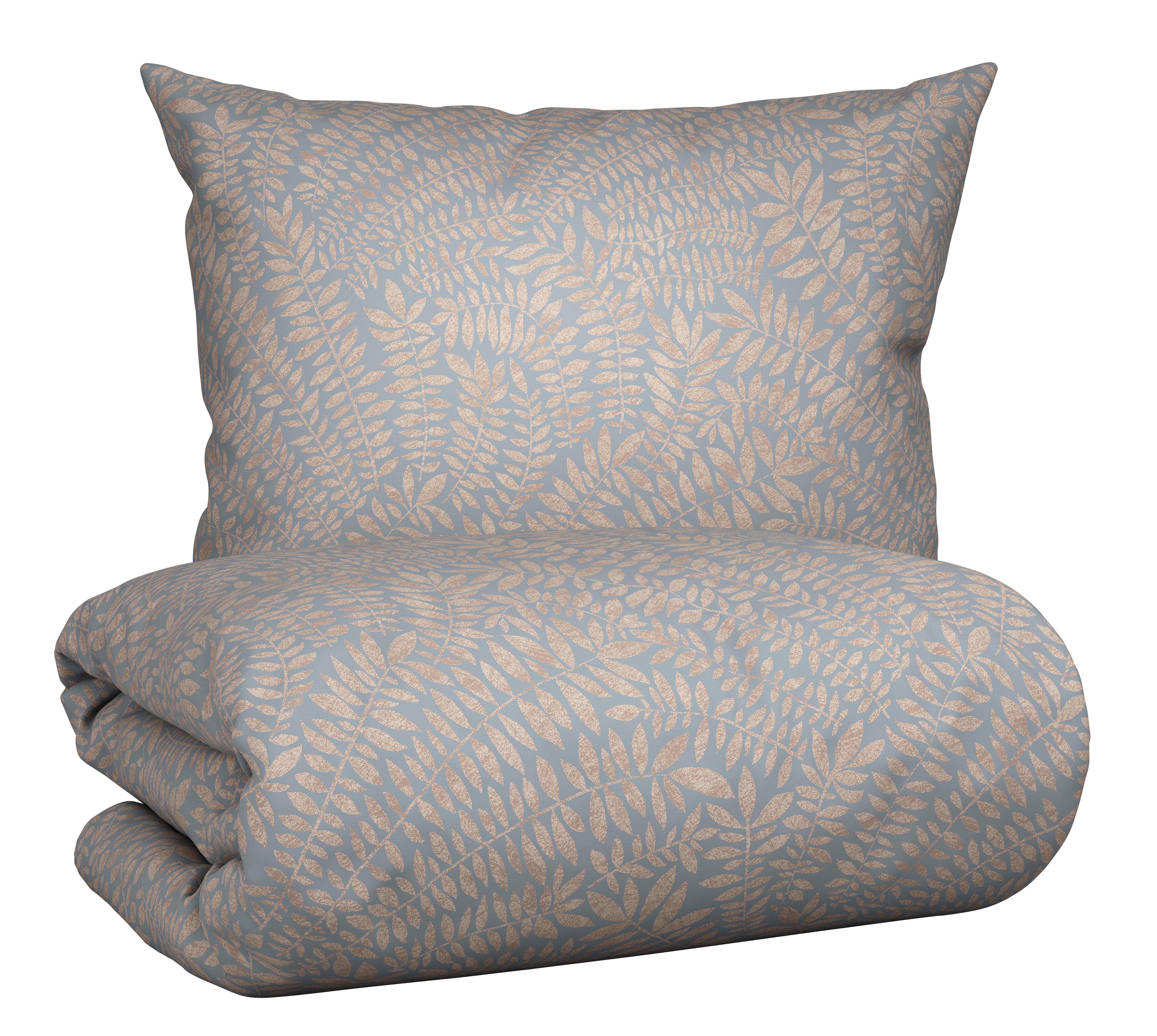 Posteljnina Lorita - modra, tekstil (140/200cm) - Modern Living