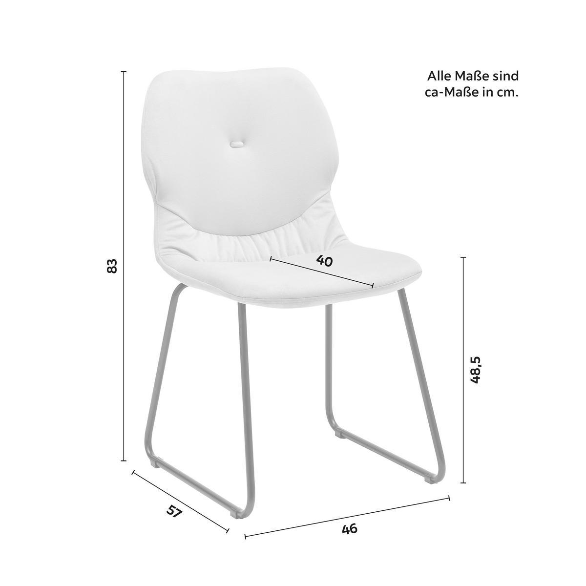 KRZESŁO ALICA - beżowy/czarny, Modern, metal/drewno (46/83/57cm) - Bessagi Home