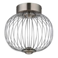 Led Stropna Svjetiljka Galway - boje nikla, Design, metal (30cm) - Globo