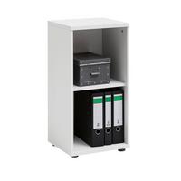 Aktenregal "Serie 200", weiß - Schwarz/Weiß, Basics, Holzwerkstoff/Kunststoff (39,3/77,3/34,5cm) - MID.YOU