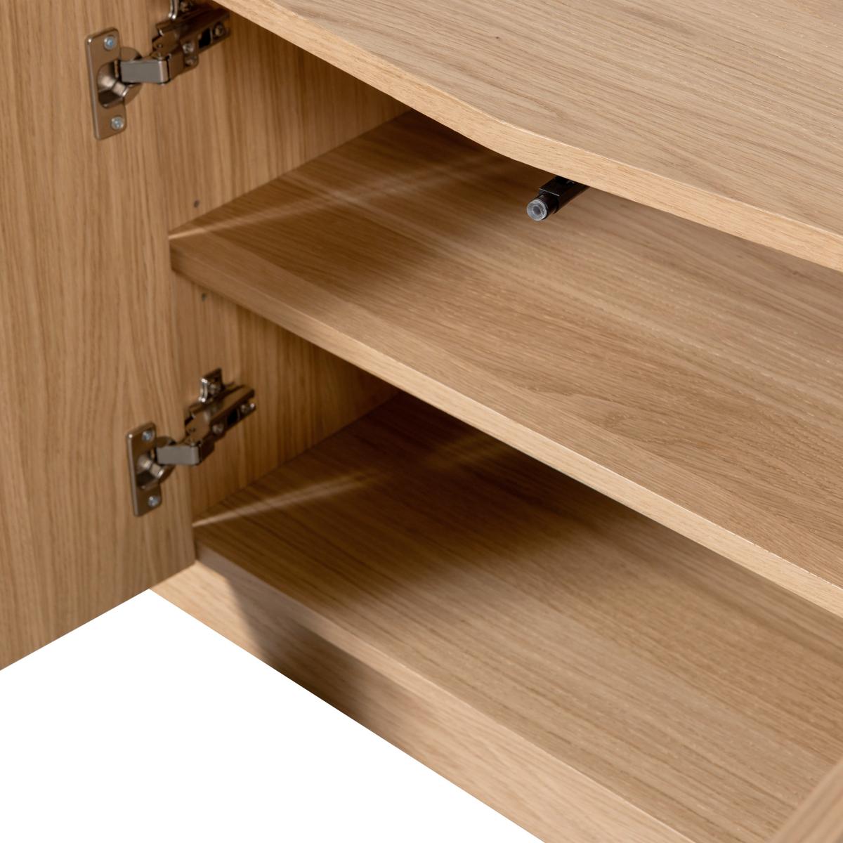 Lowboard Zuma Eichefarben - Eichefarben, Design, Holz (133/52/45cm) - Livetastic