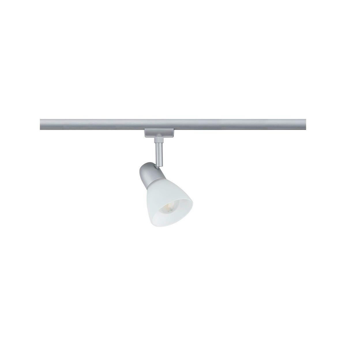 Schienensystem-Strahler Opal/Chromfarben max. 20 Watt - Chromfarben/Opal, Design, Glas/Metall (8,3/14,8cm) - Paulmann