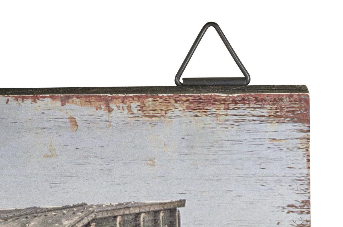 Cuier de perete cu cârlige TRUCK B992269 - multicolor/negru, Modern, metal/material pe bază de lemn (60/20/8,5cm)