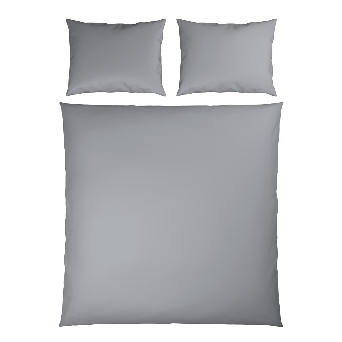 Posteljnina Xenia Uni Xxl, Srebrna, 2x60/80, 200/200 - srebrne barve, Moderno, tekstil (200/200cm) - Premium Living