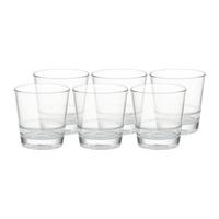 KOMPLET SZKŁA STOŁOWEGO ADORNO - kolor srebrny, Modern, szkło (400ml) - Bessagi Home