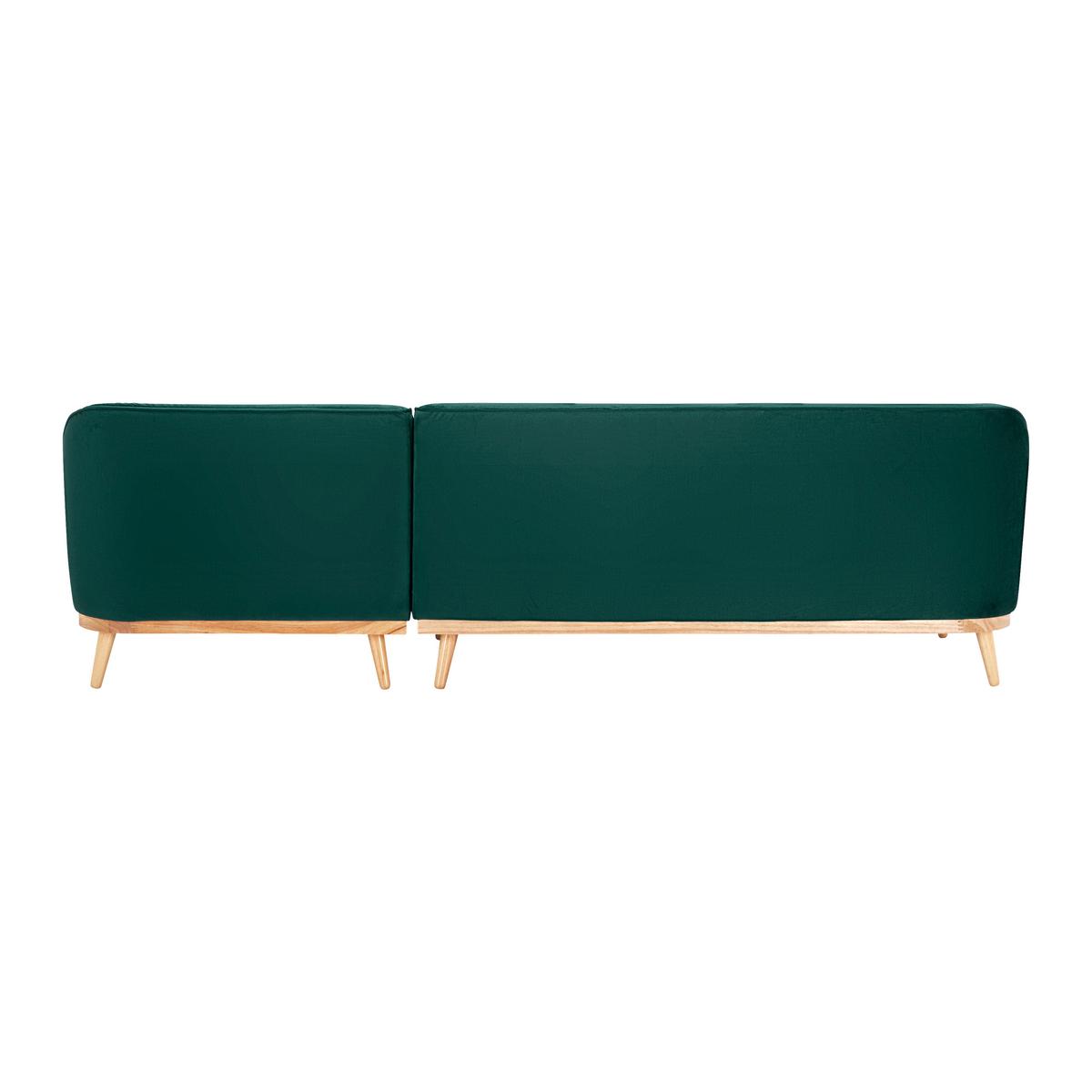 Sedežna Garnitura Adriana, Iz Žameta - zelena/naravne barve, Moderno, tekstil/les (268/77/161cm) - Bessagi Home