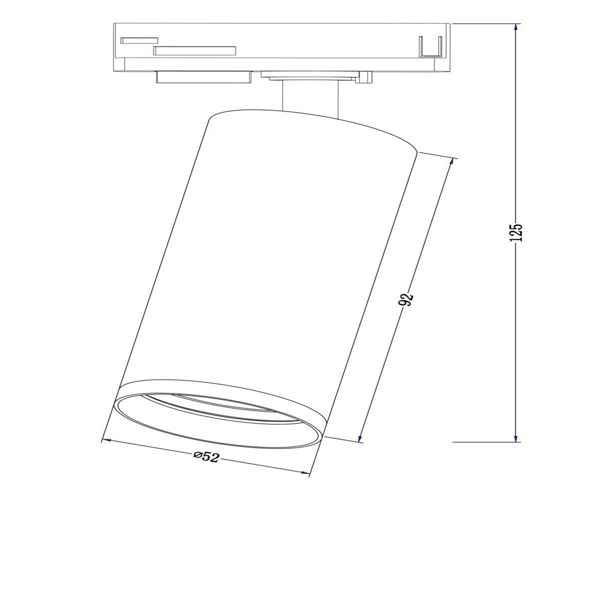 Schienensystem-Strahler Focus S Weiß max. 10 Watt - Weiß, Basics, Metall (5,2/12,5/9,2cm) - MAYTONI
