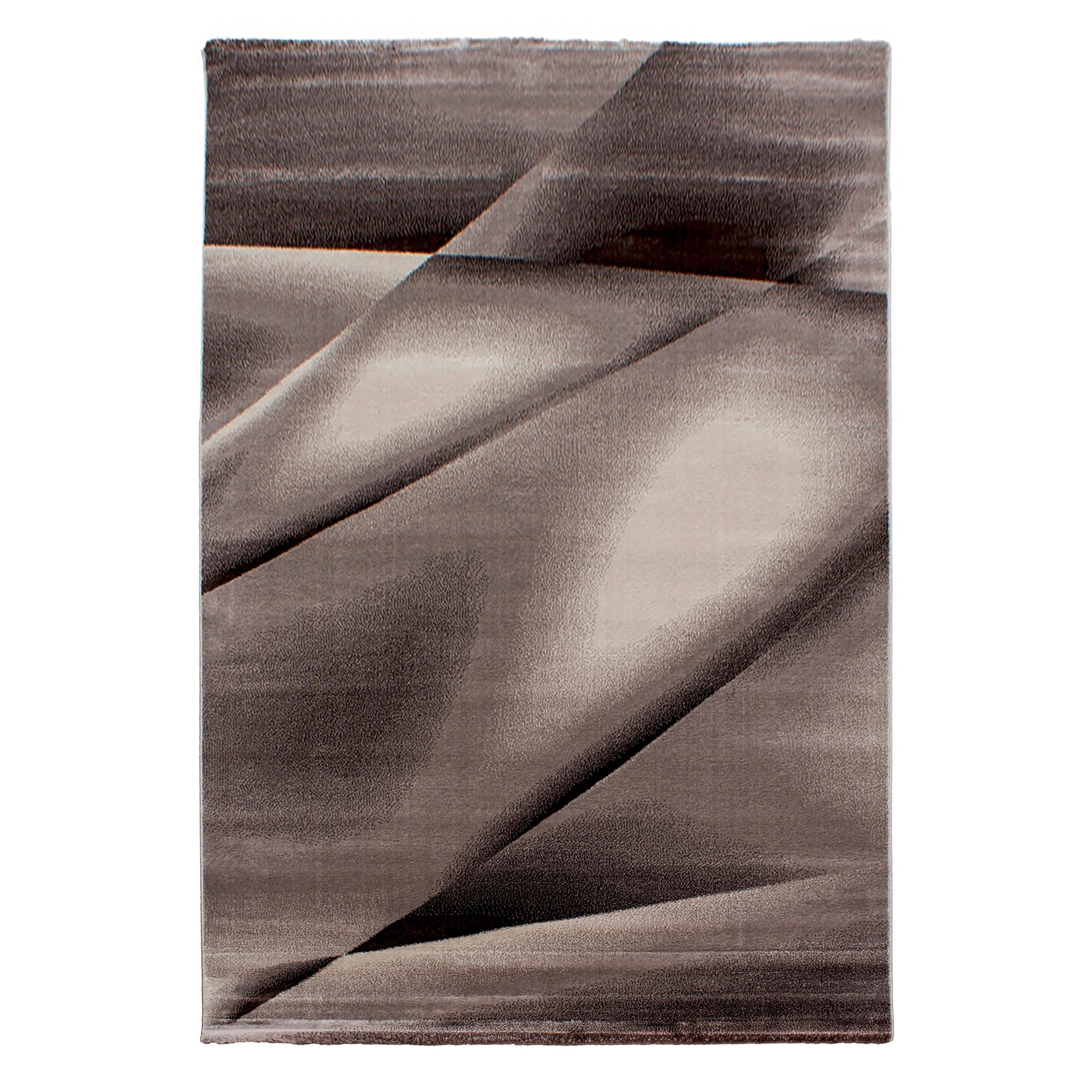 Flachwebeteppich Miami Braun ca. 240x340cm - Braun, Design, Textil (240/340cm) - Novel