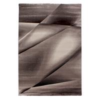 Flachwebeteppich Miami Braun ca. 140x200cm - Braun, Design, Textil (140/200cm) - Novel