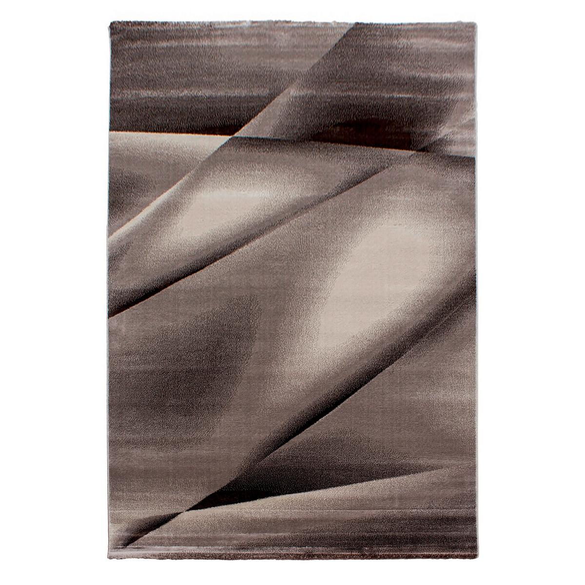 Flachwebeteppich Miami Braun ca. 140x200cm - Braun, Design, Textil (140/200cm) - Novel