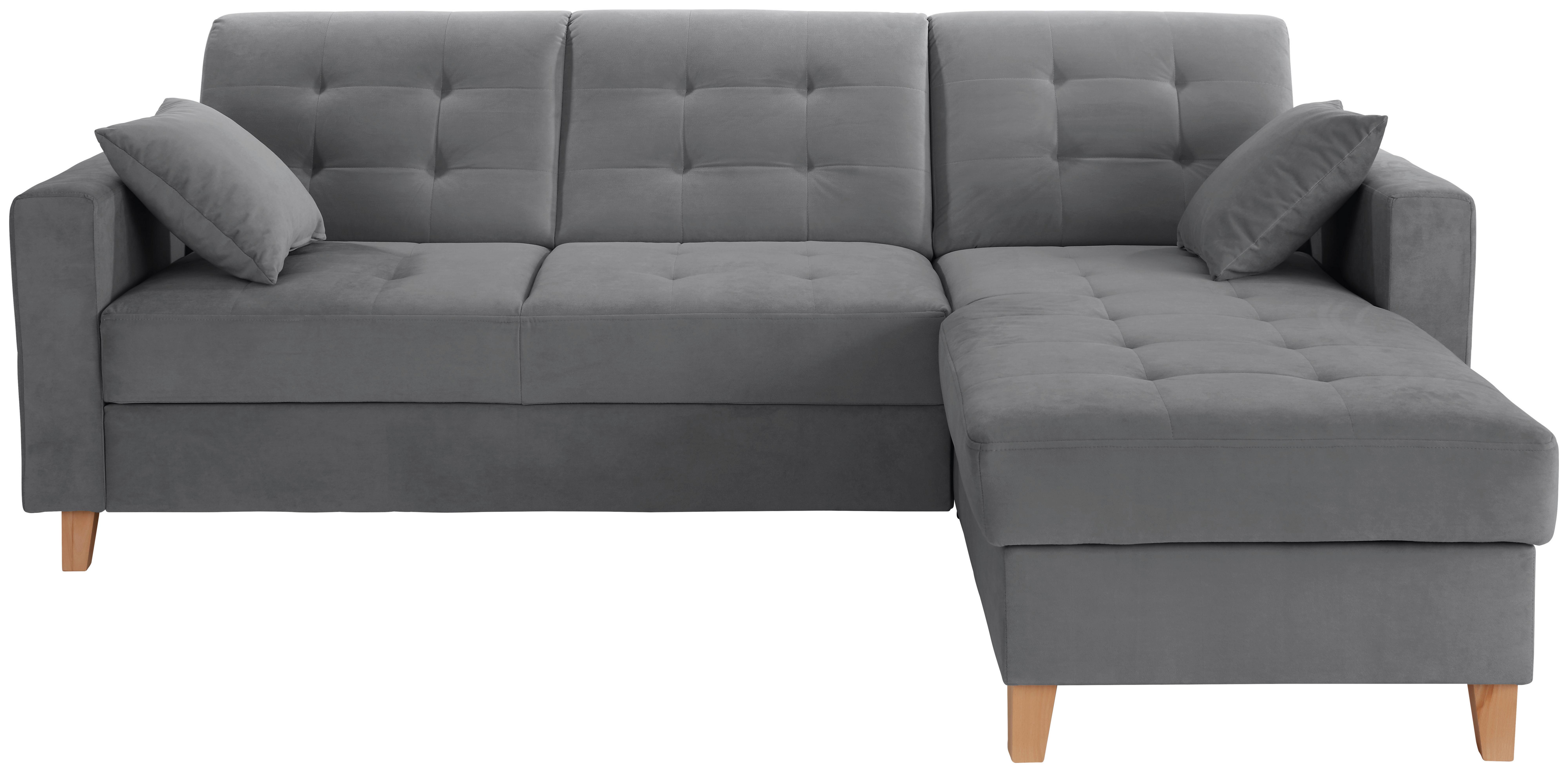 Colțar BERGEN - gri închis, Design, textil (231/160cm) - Luca Bessoni