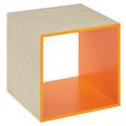 Vstavek Za Regal Aron/space - oranžna, leseni material (35/35/33cm) Vstavek Za Regal Aron/space - oranžna, leseni material (35/35/33cm)