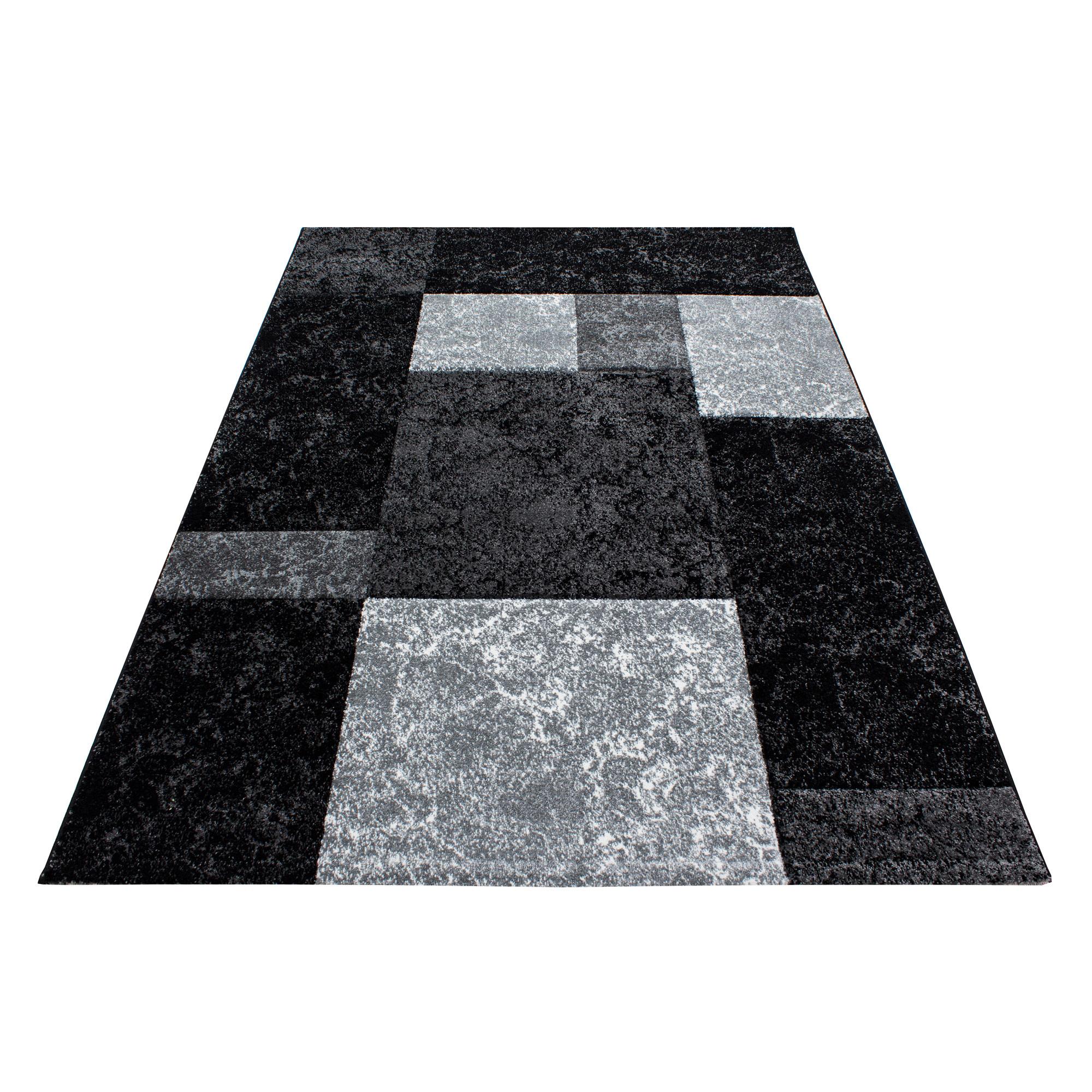 Webteppich Hawaii Schwarz ca. 80x150cm - Schwarz, KONVENTIONELL, Textil (80/150cm) - Novel