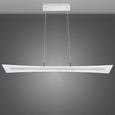 Led Hängeleuchte Rufus - Chromfarben, MODERN, Glas/Metall (100/15/120cm) - PREMIUM LIVING