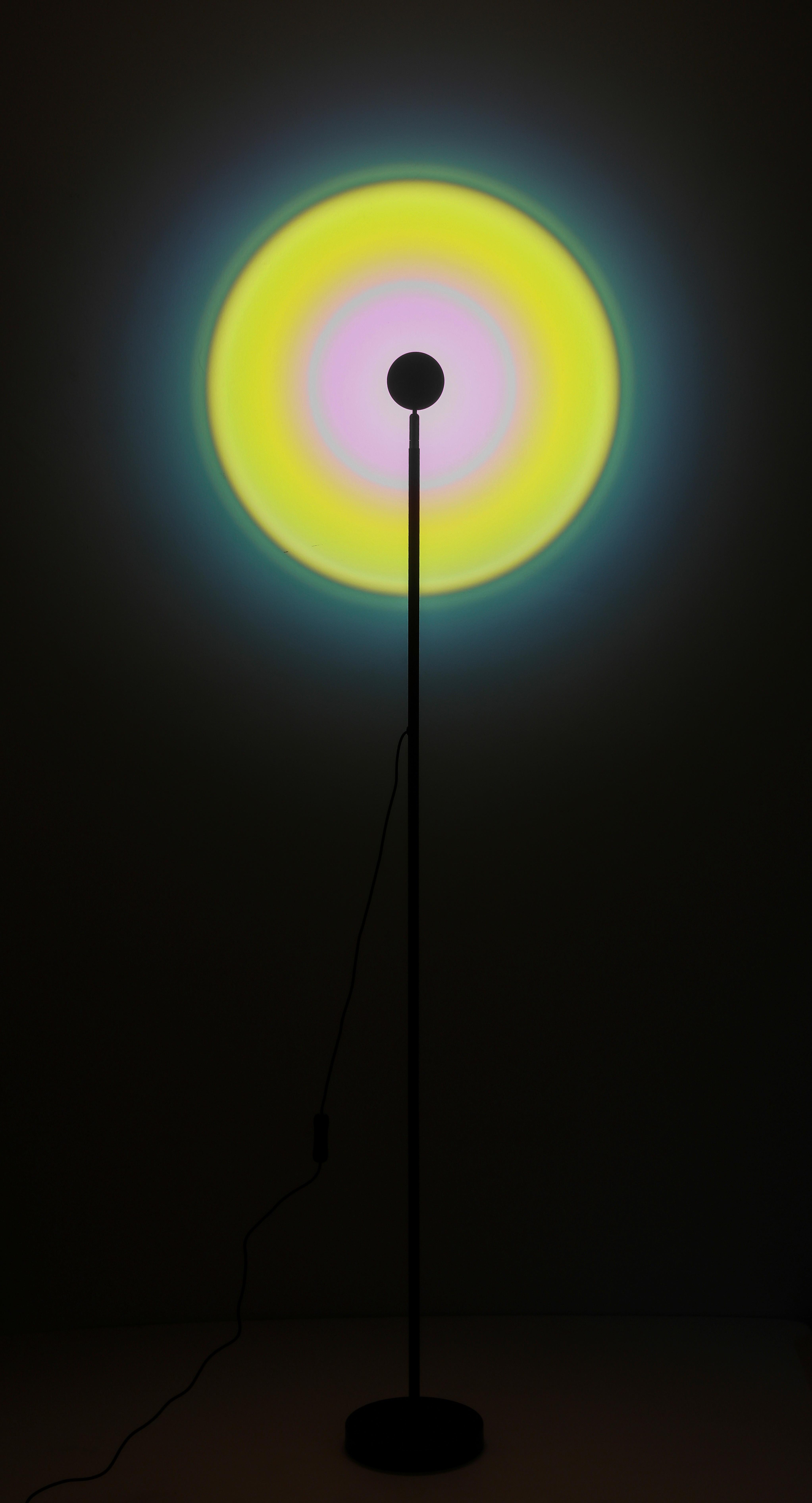 Led Állólámpa Mavis - fekete, Modern, fém (18/140cm) - Modern Living