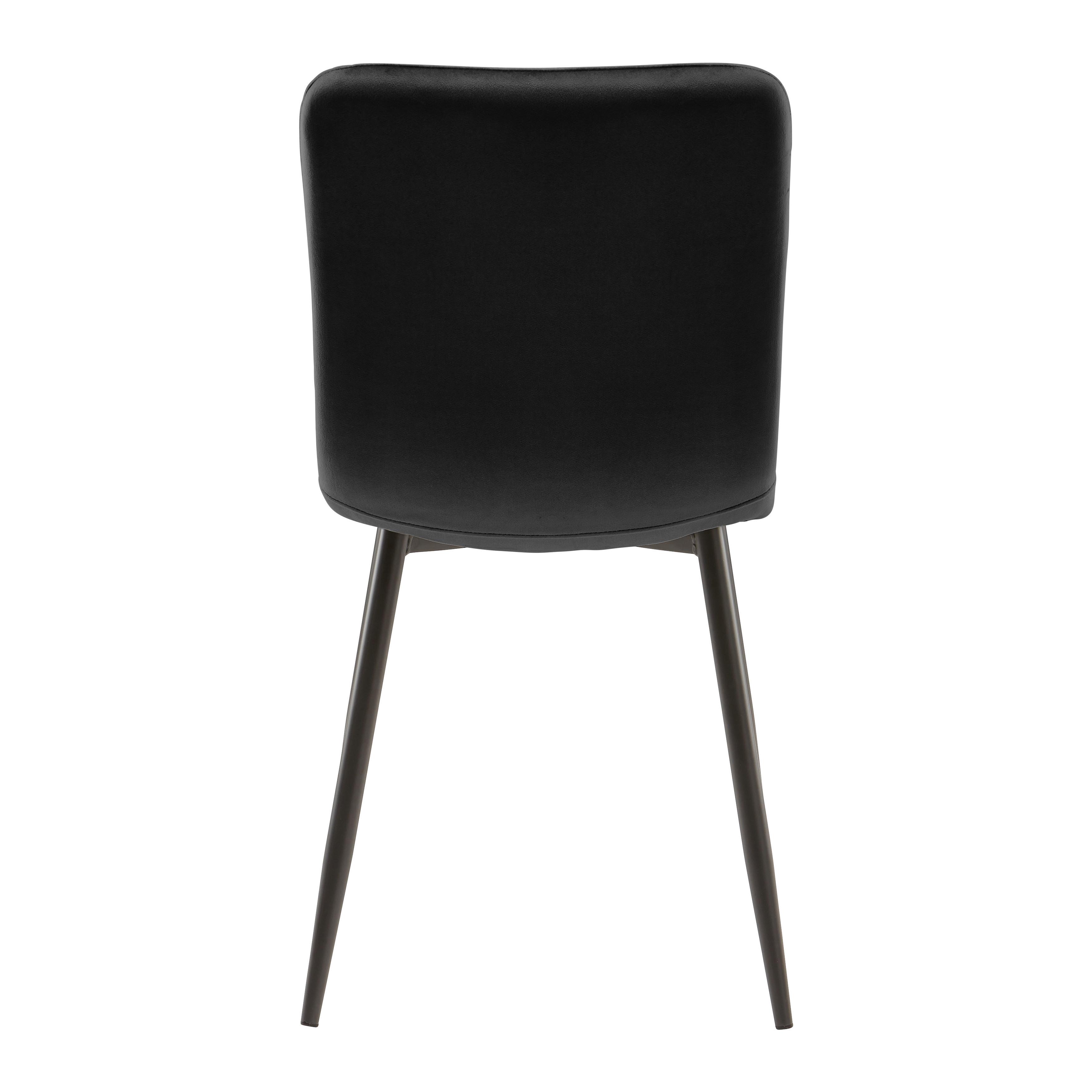 STOL ELIF - mörkgrå/svart, Modern, metall/trä (43/86/55cm) - Bessagi Home