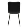 STOL ELIF - mörkgrå/svart, Modern, metall/trä (43/86/55cm) - Bessagi Home