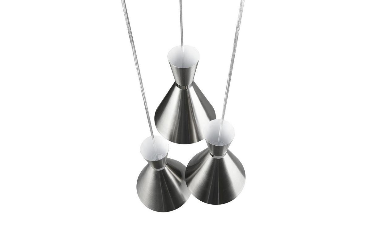 Pendelleuchte Enzo Chromfarben max. 28 Watt - Chromfarben/Nickelfarben, Basics, Metall (41/150cm)