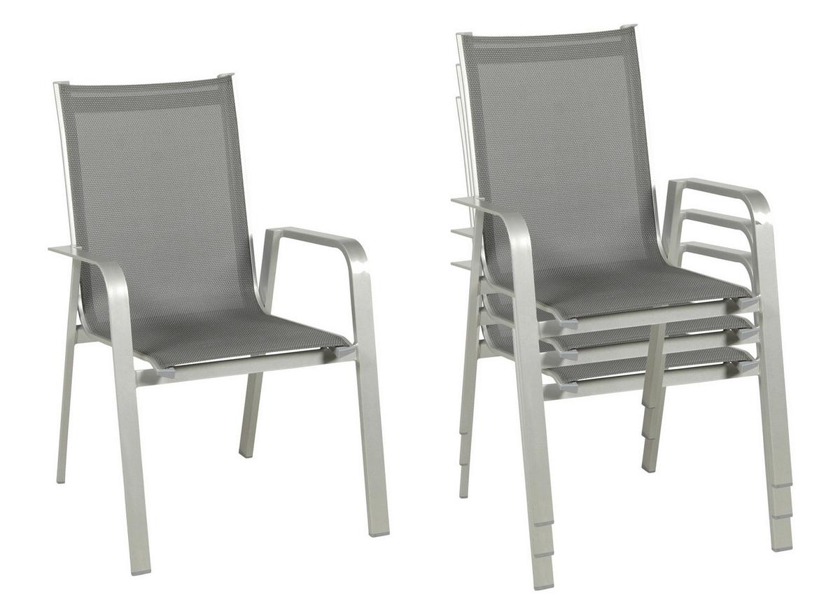 Vrtna Ganitura Urban, Siva - platinaste barve/temno siva, Basics, kovina/tekstil (160/90/72cm) - Acamp