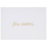 POSTKARTE GOLD - Goldfarben/Weiß, Papier (14,8/10,5cm)