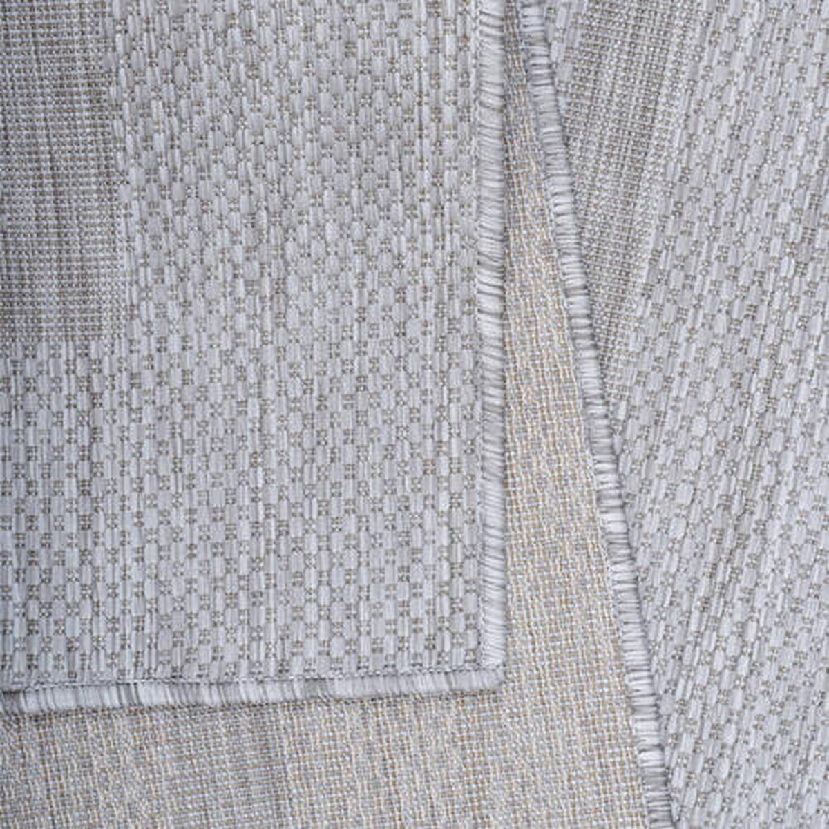 Flachwebeteppich Relax Silberfarben Ø ca. 120cm - Silberfarben, Basics, Textil (120/120cm) - Novel
