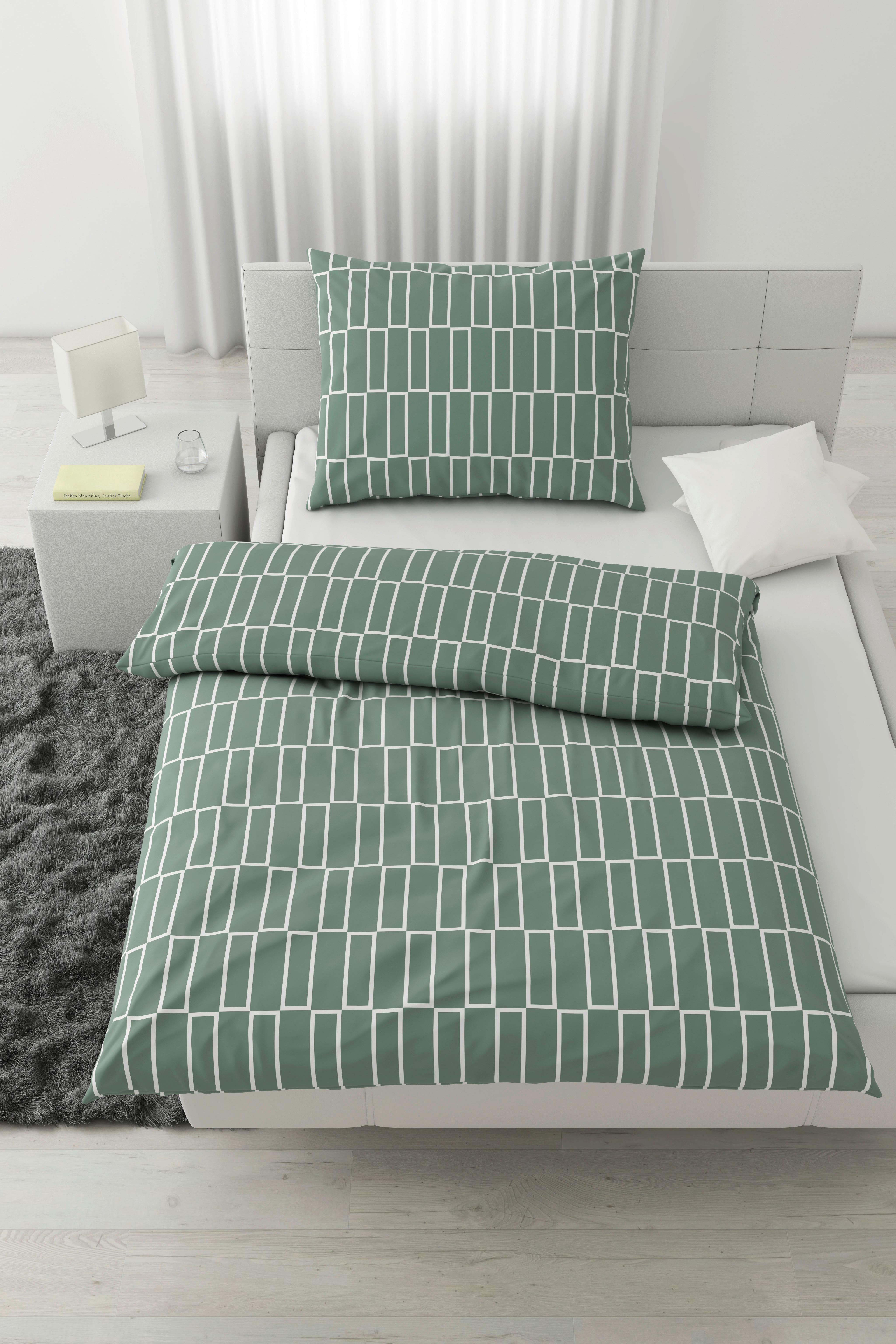 Posteljnina Brigg, 3 Barve, 60/80, 140/200 - rjavosiva/črna, tekstil (140/200cm) - Modern Living