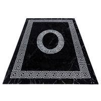 Webteppich Plus Schwarz/Weiß ca. 80x300cm - Schwarz/Weiß, Design, Textil (80/300cm) - Ayyildiz 