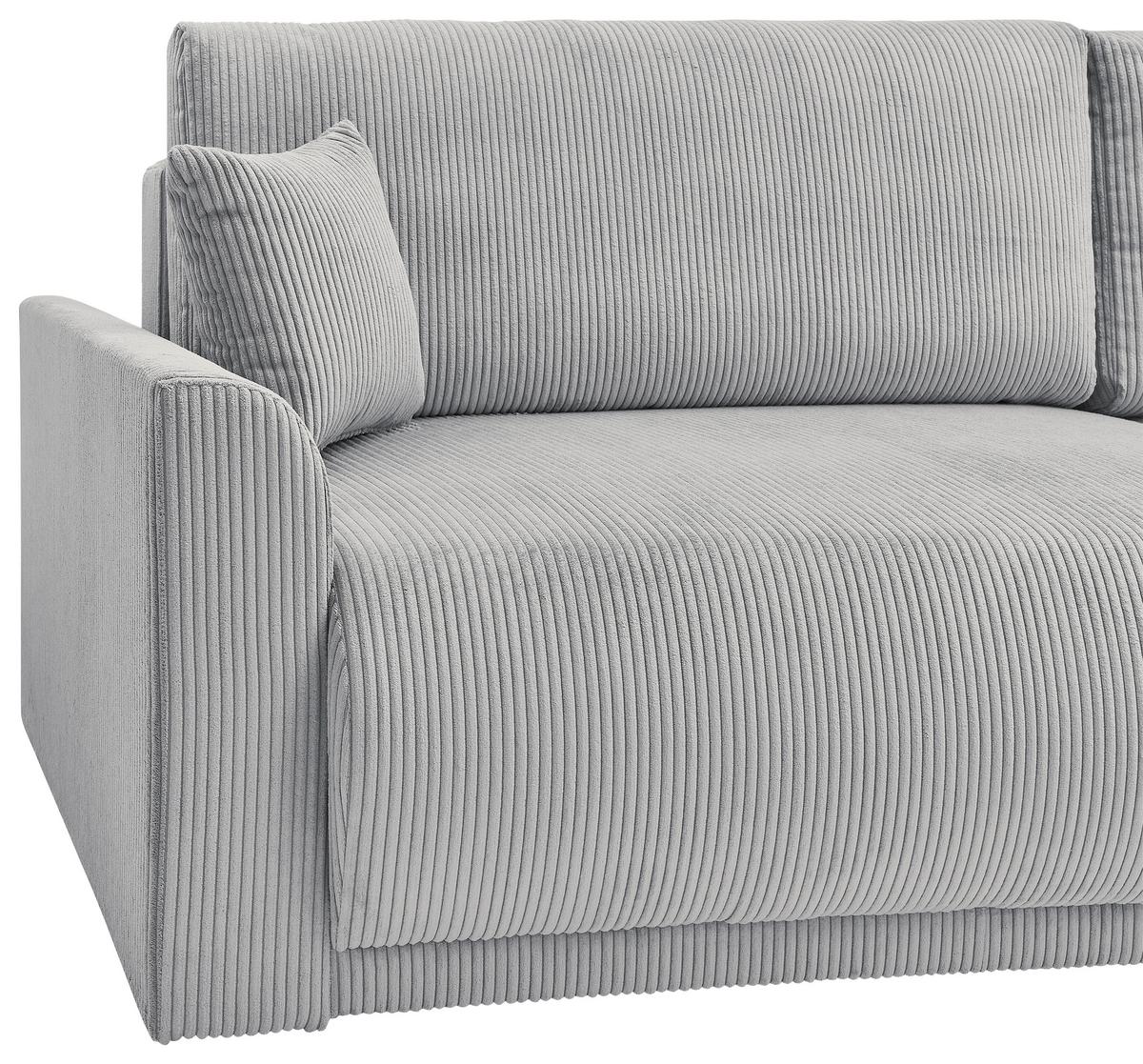 Coltar KIM - gri, Modern, lemn/textil (233/160cm) - Modern Living
