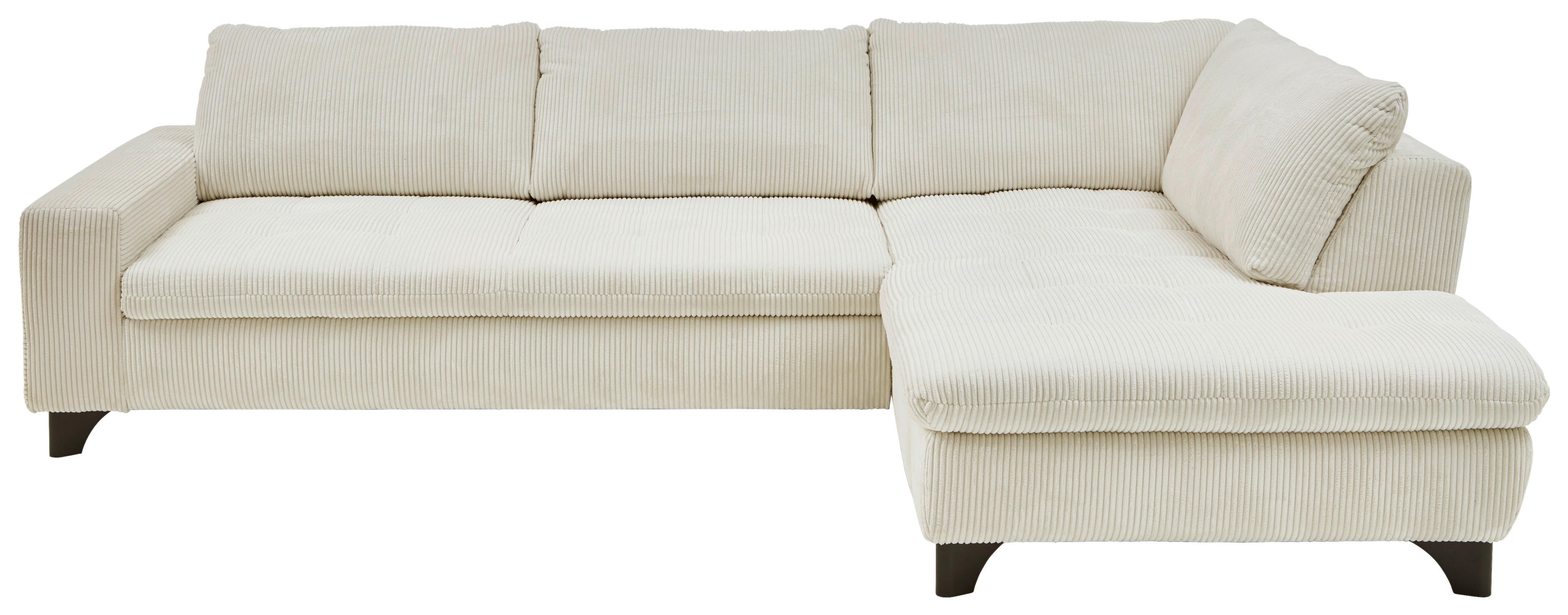 ECKSOFA LANDO - Schwarz/Grau, Modern, Textil/Metall (289/197cm) - Premium Living